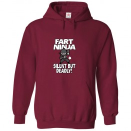 Fart Ninja Silent But Deadly Funny Classic Unisex Political Kids and Adults Pullover Hoodie